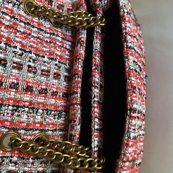 Kurt Geiger Kensington Tweed Orange Bag - Picture 8 of 9